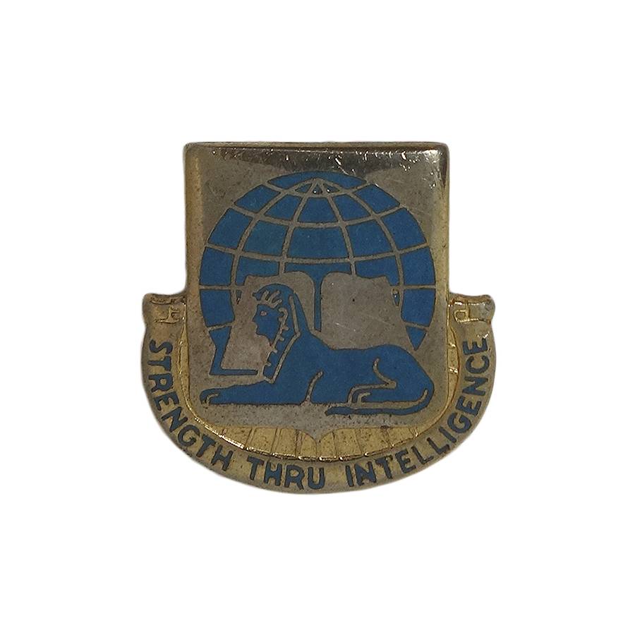 米陸軍 第519軍事情報大隊 ピンズ U.S. ARMY ミリタリー クレスト 留め具付き