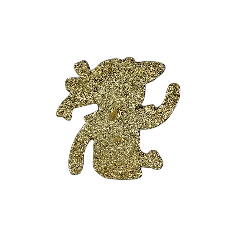 テディベア ピンズ 金色 留め具付き