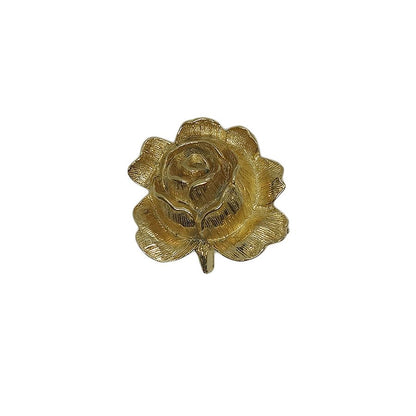 Trifari 薔薇 ピンズ 花 ローズ 金色 留め具付き クラウントリファリ
