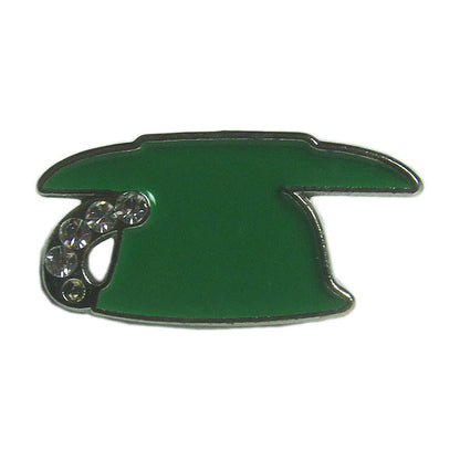 ピンズ 電話 留め具付き ピンバッジ