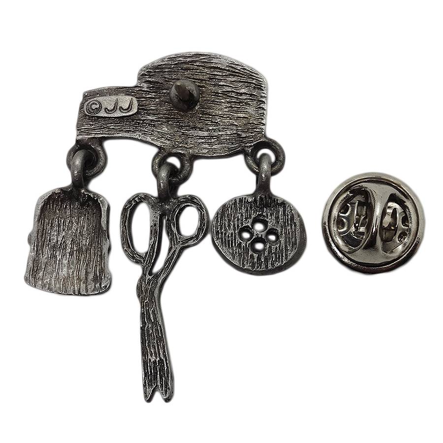 JJ 裁縫セット ピューター ピンズ JONETTE JEWELRY 留め具付き
