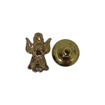 祈る天使 ピンズ 金色 エンジェル 留め具付き