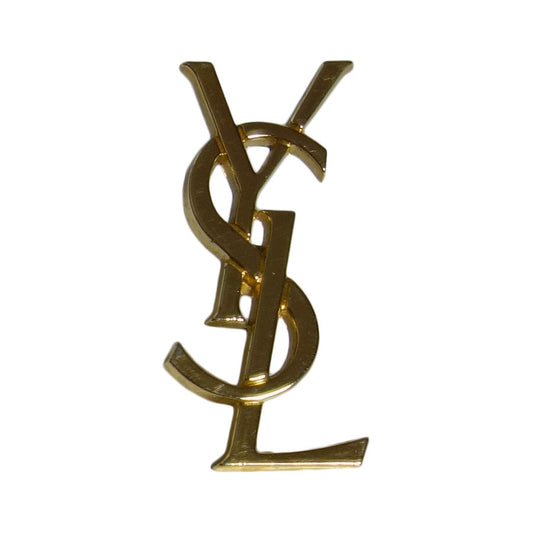 Yves Saint Laurent ロゴ ピンズ イヴ・サンローラン 金色