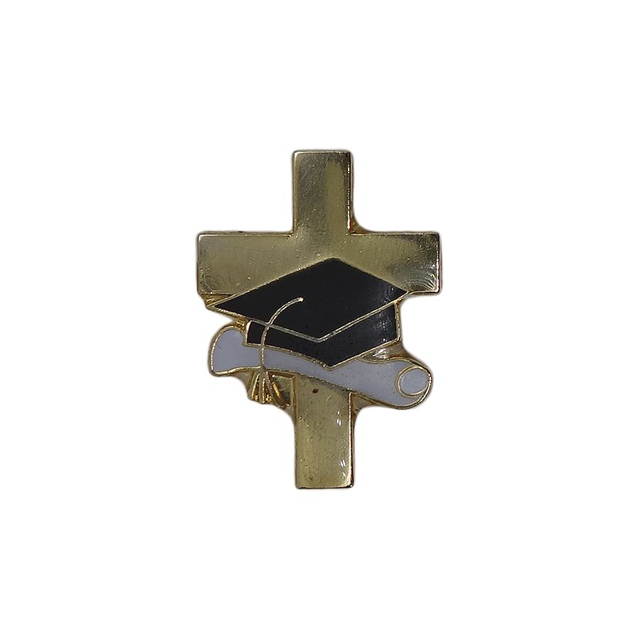 CTA 学士帽 クロス ピンズ 留め具付き 十字