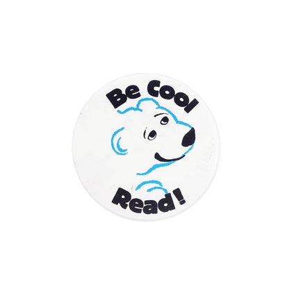 Be Cool Read! シロクマ 缶バッジ バッチ
