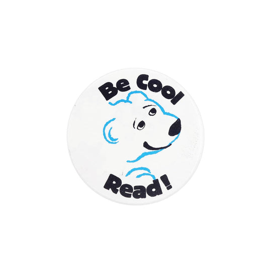 Be Cool Read! シロクマ 缶バッジ バッチ