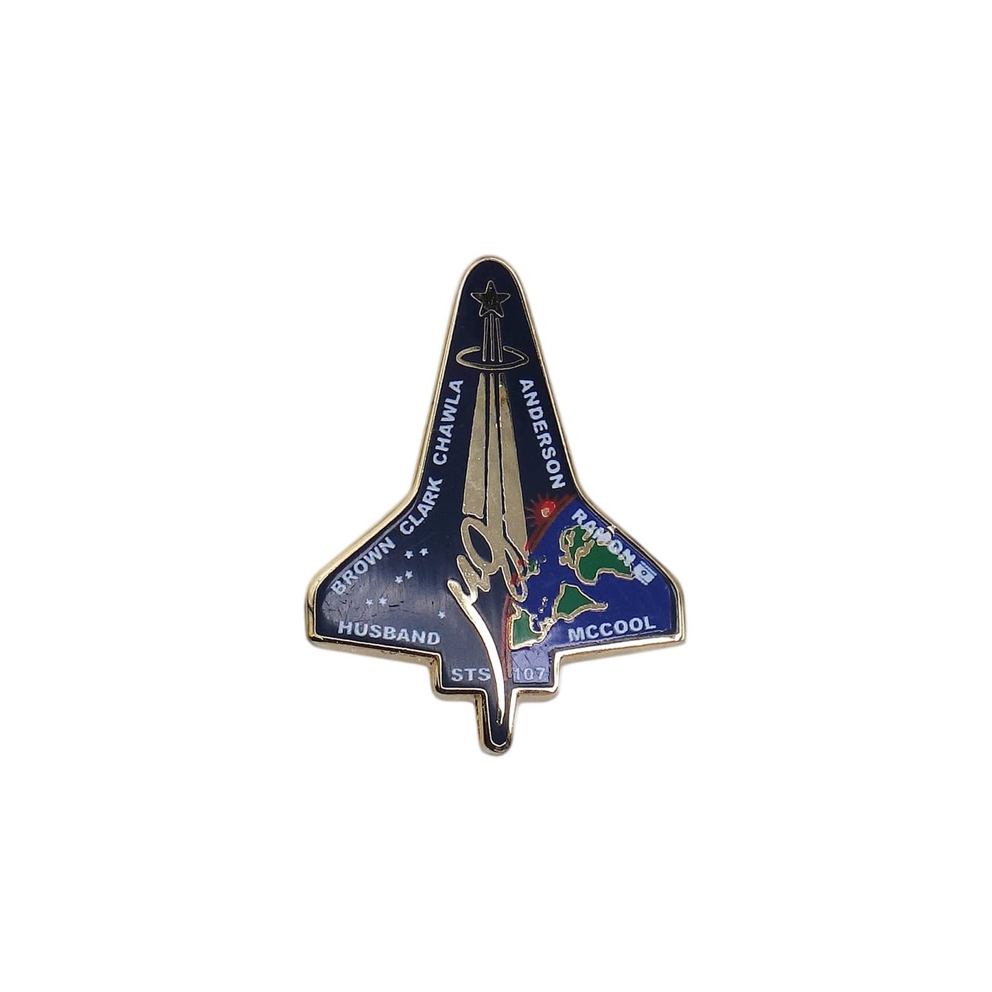 NASA ミッション STS-107 ピンズ スペースシャトル コロンビア