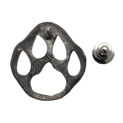 動物の足跡 ピンズ 留め具付き