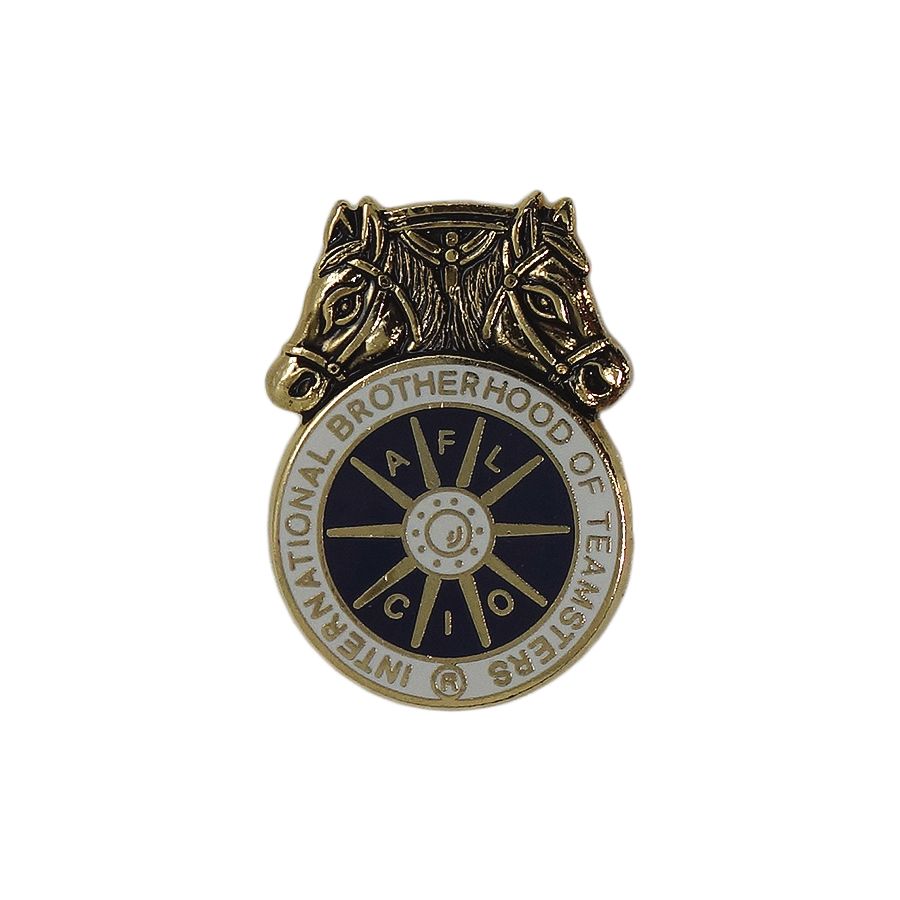 INTERNATIONAL BROTHERHOOD OF TEAMSTERS ピンズ 留め具付き 馬