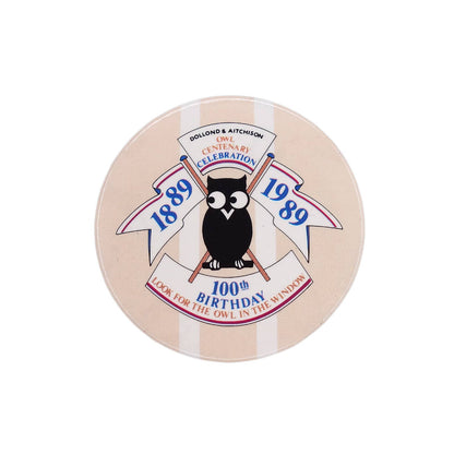 Dollond & Aitchison フクロウ100周年記念 缶バッジ バッチ 眼鏡店