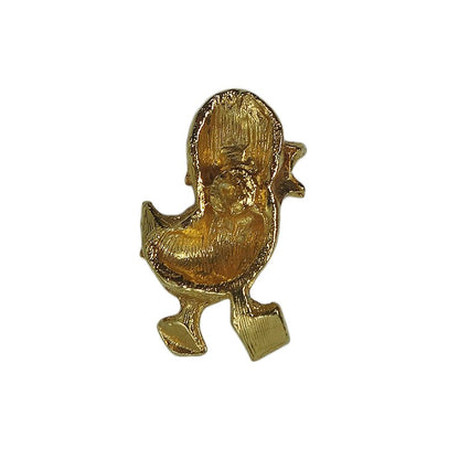 鳥 ピンズ 金色 留め具付き