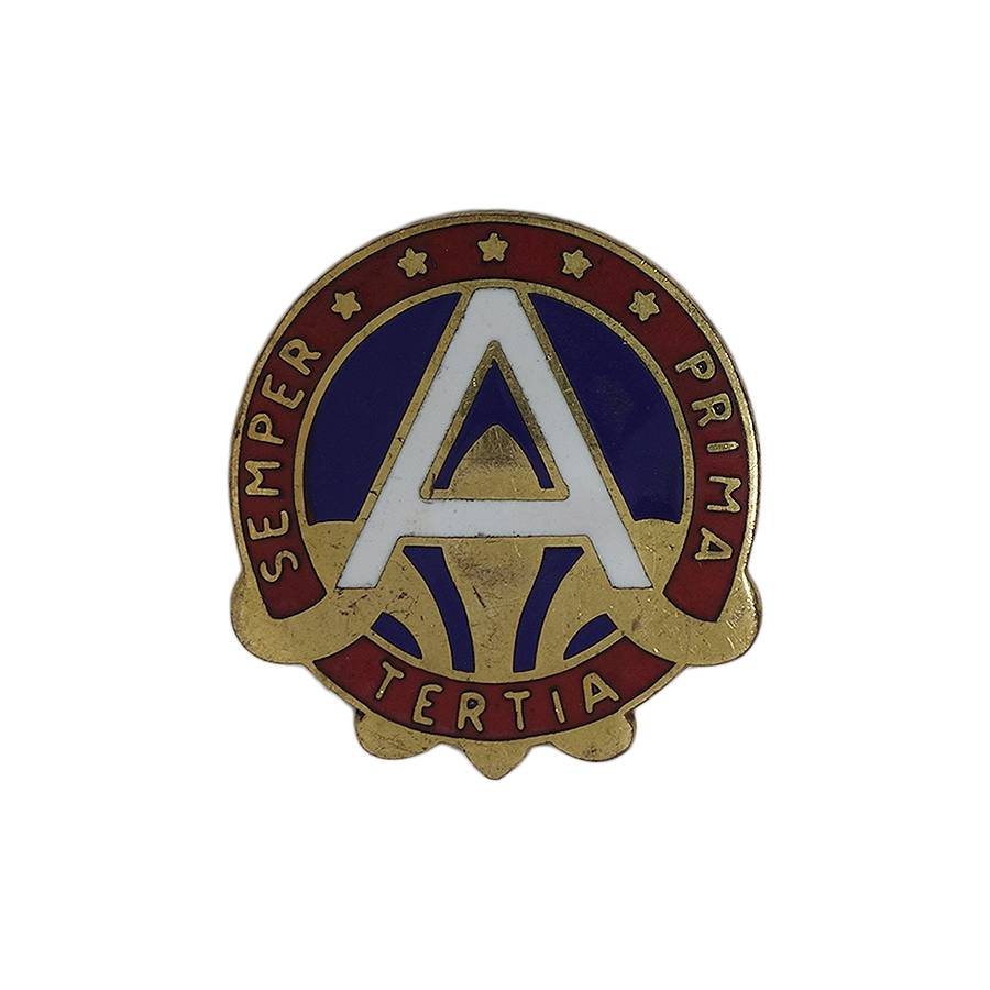 米陸軍 第3軍 ピンズ U.S. ARMY ミリタリー クレスト 留め具付き