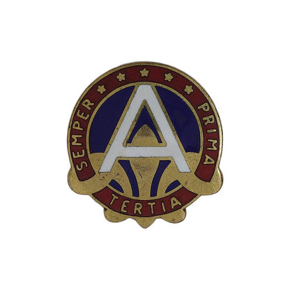 米陸軍 第3軍 ピンズ U.S. ARMY ミリタリー クレスト 留め具付き