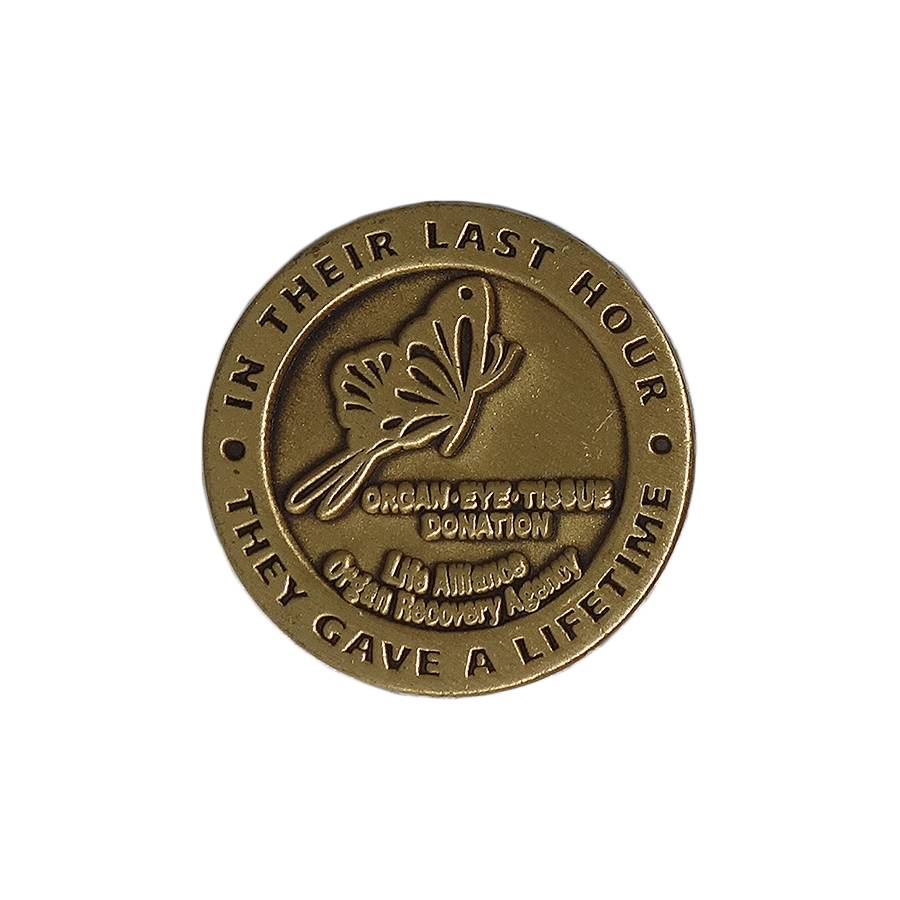 Life Alliance Organ Recovery Agency ピンズ 留め具付き
