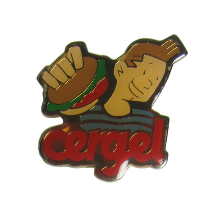 フランス ピンズ cergel ハンバーガー レトロ ピンバッジ