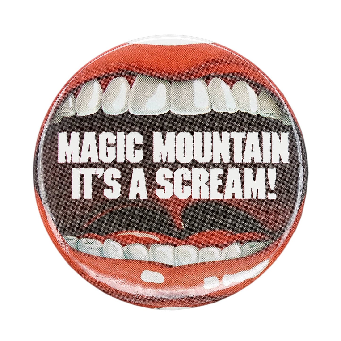 MAGIC MOUNTAIN IT'S A SCREAM! 缶バッジ マジック・マウンテン