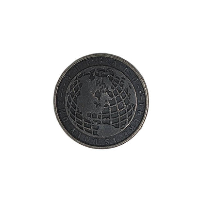 BUFFALO JEANS ピンズ THERE IS ONLY ONE 地球 留め具付き