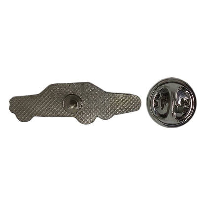 自動車 ピンズ 白 留め具付き