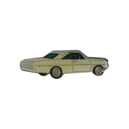 自動車 ピンズ 白 留め具付き