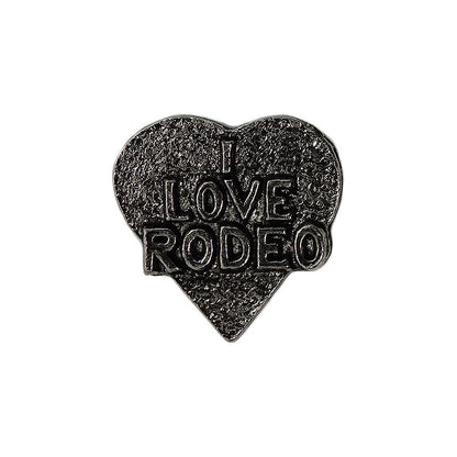 I LOVE RODEO ピンズ ハート 留め具付き