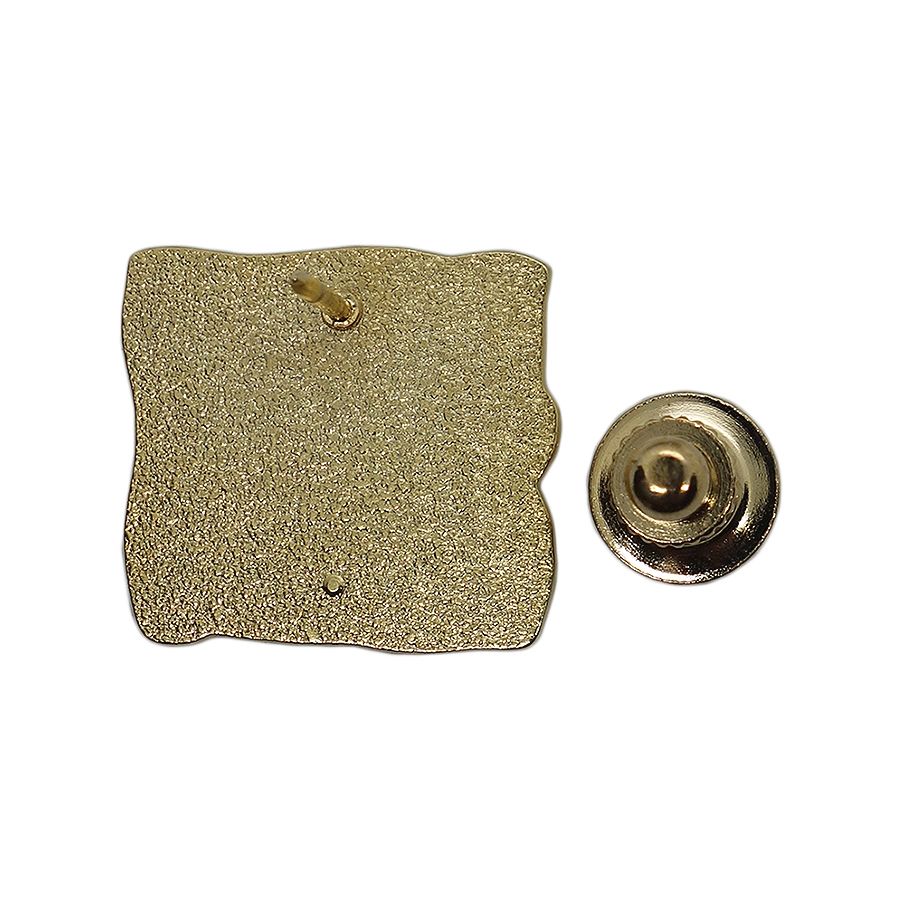 花 ピンズ 金色 留め具付き