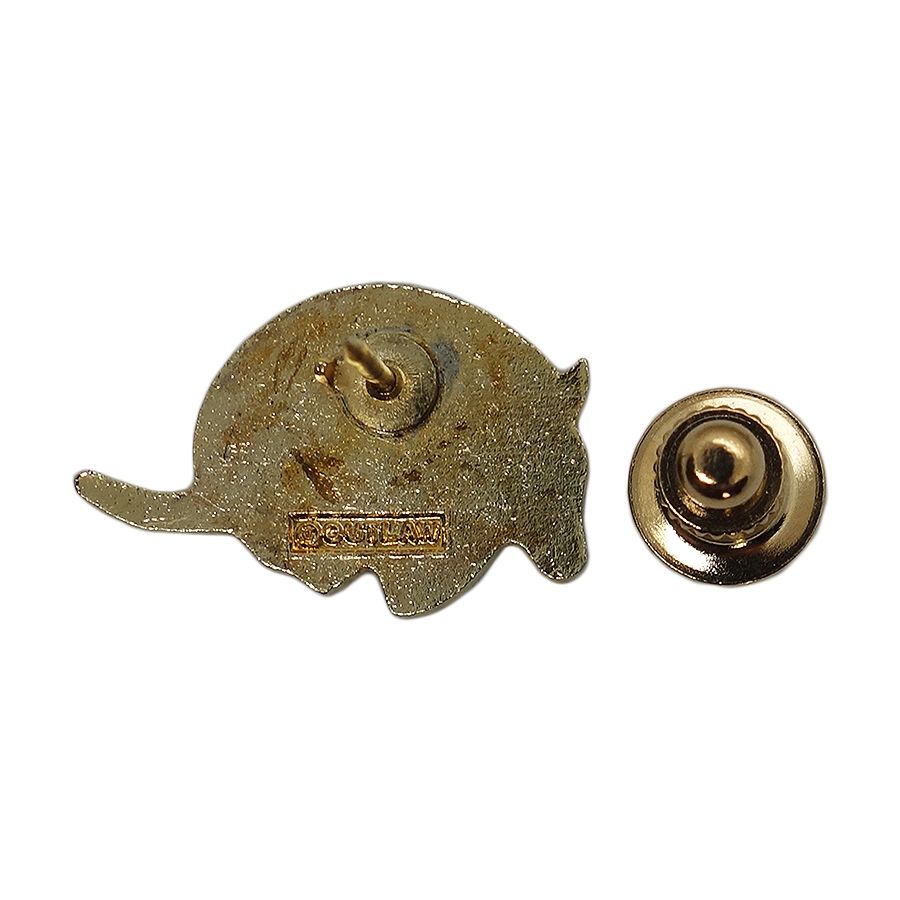 TEXAS アルマジロ ピンズ 留め具付き 動物