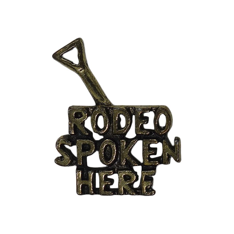 RODEO SPOKEN HERE ピンズ ビンテージ 文字