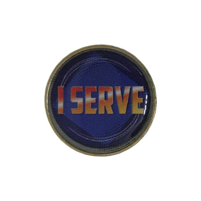 I SERVE ピンズ 留め具付き