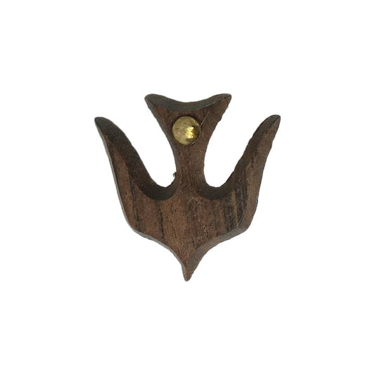 鳥 ピンズ カトリック 留め具付き