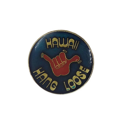 HAWAII HANG LOOSE ピンズ ハンドサイン 留め具付き