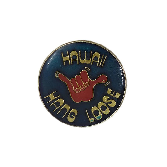 HAWAII HANG LOOSE ピンズ ハンドサイン 留め具付き