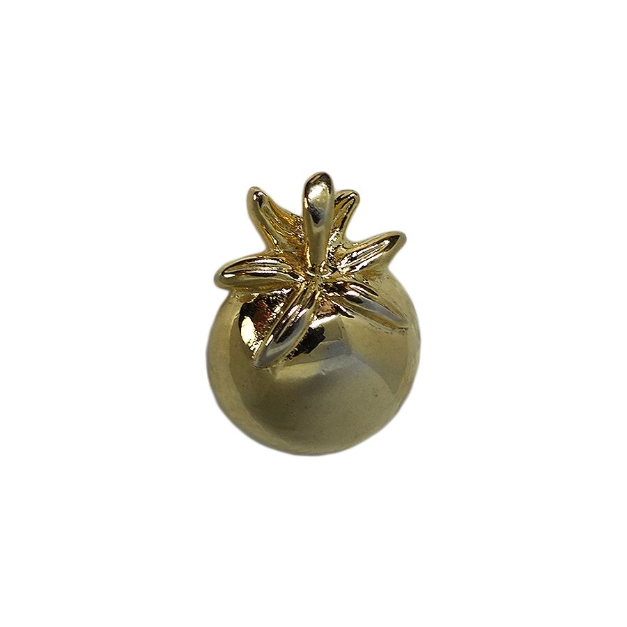 ミニトマト ピンズ 金色 留め具付き