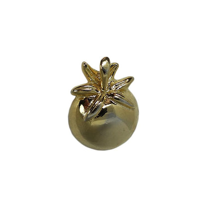 ミニトマト ピンズ 金色 留め具付き