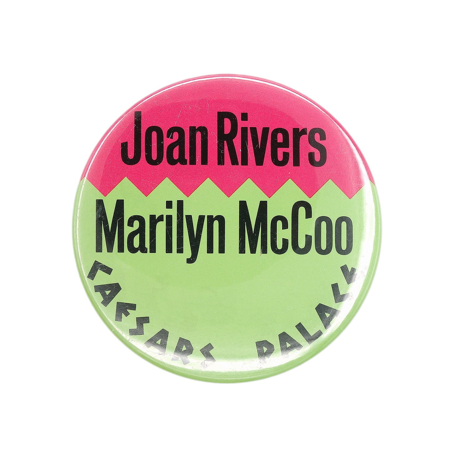 Joan Rivers ジョーン・リバーズ Marilyn McCoo マリリン・マックー 缶バッジ