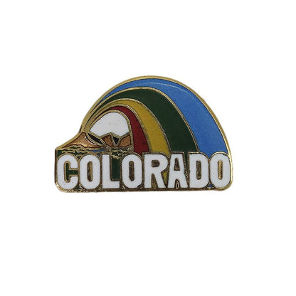 COLORADO コロラド州 虹 ピンズ 留め具付き