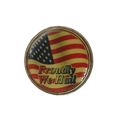 Proudly We Hail ピンズ 星条旗 USA製 留め具付き
