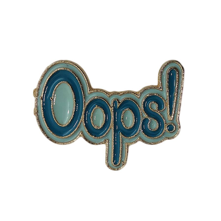 Oops! ピンズ ウープス 留め具付き