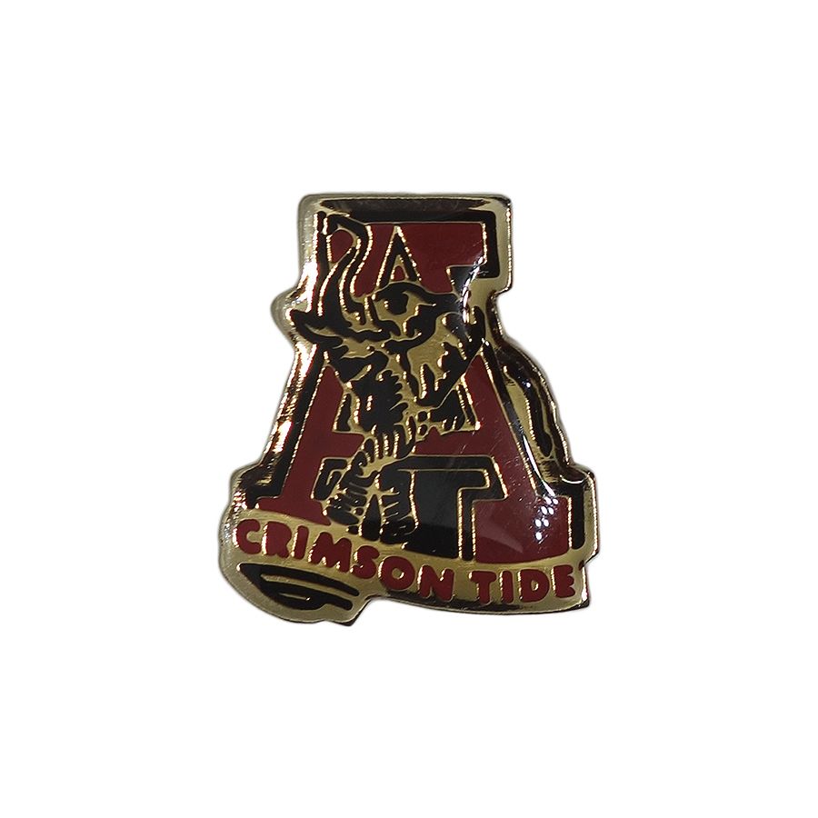 ALABAMA CRIMSON TIDE ピンズ アラバマ大学 象 留め具付き