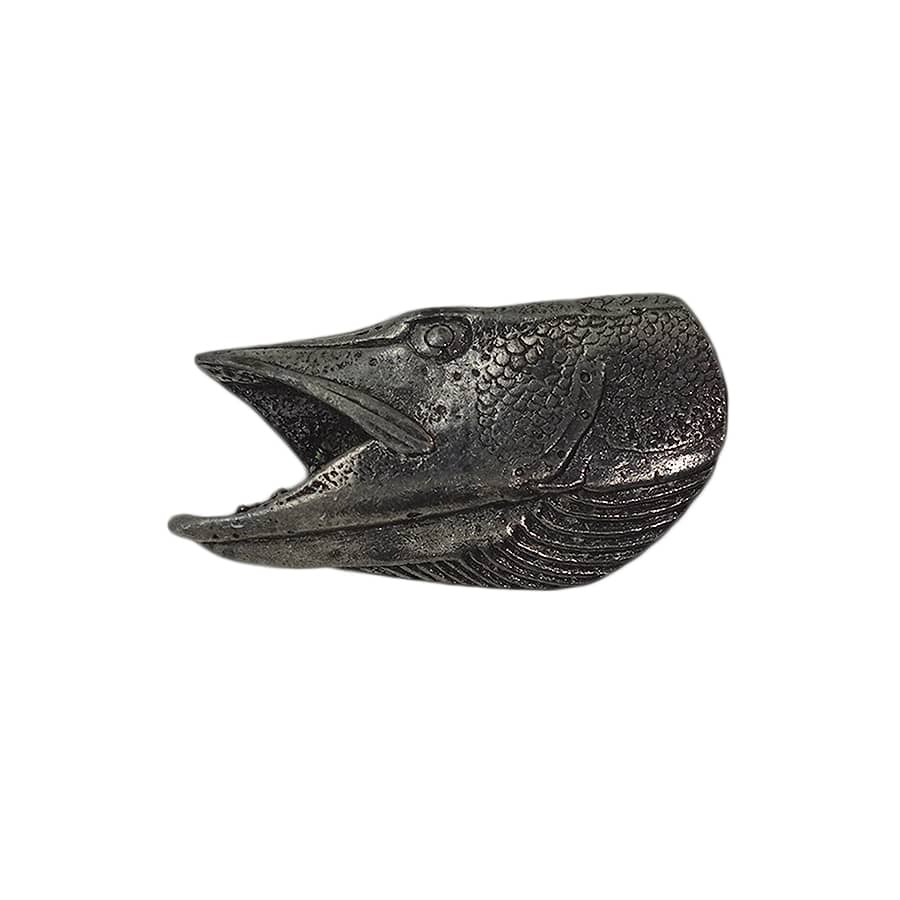 魚 ピンズ フィッシュ ヘッド 留め具付き