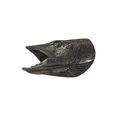 魚 ピンズ フィッシュ ヘッド 留め具付き
