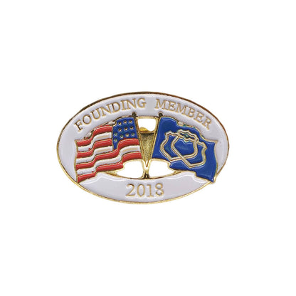 星条旗 × NLEOMF旗 ピンズ FOUNDING MEMBER 2018