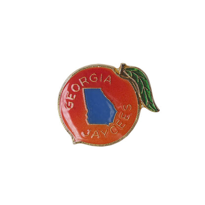 GEORGIA JAYCEES ピンズ ジョージア州 ピーチ