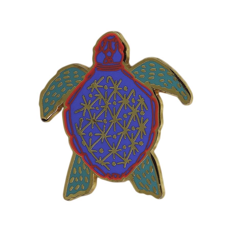 海亀 ピンズ 動物 留め具付き