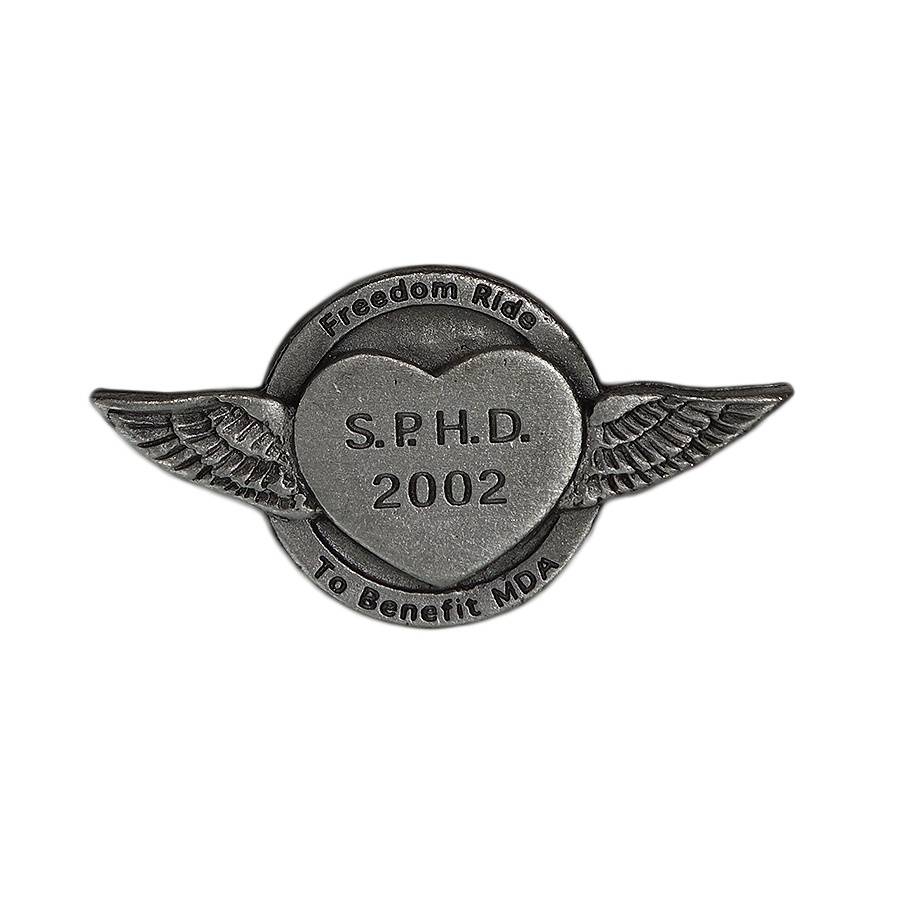 SAUK PRAIRIE HARLEY DAVIDSON 2002 バイカー ピンズ 留め具付き
