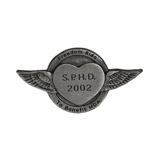 SAUK PRAIRIE HARLEY DAVIDSON 2002 バイカー ピンズ 留め具付き