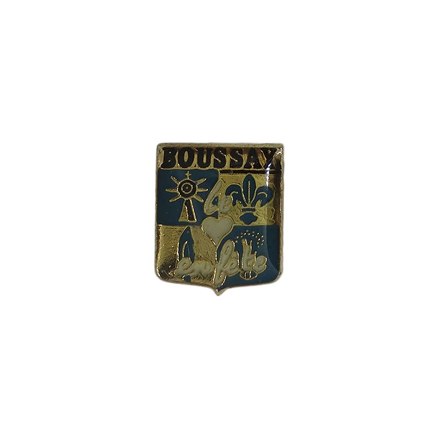 BOUSSAY 紋章 ピンズ フランス コミューン 留め具付き