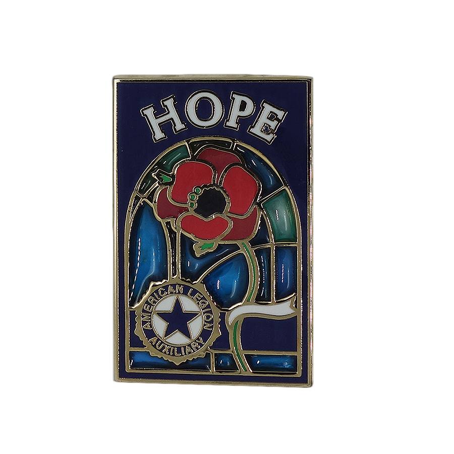 American Legion Auxiliary ピンズ HOPE 留め具付き 花