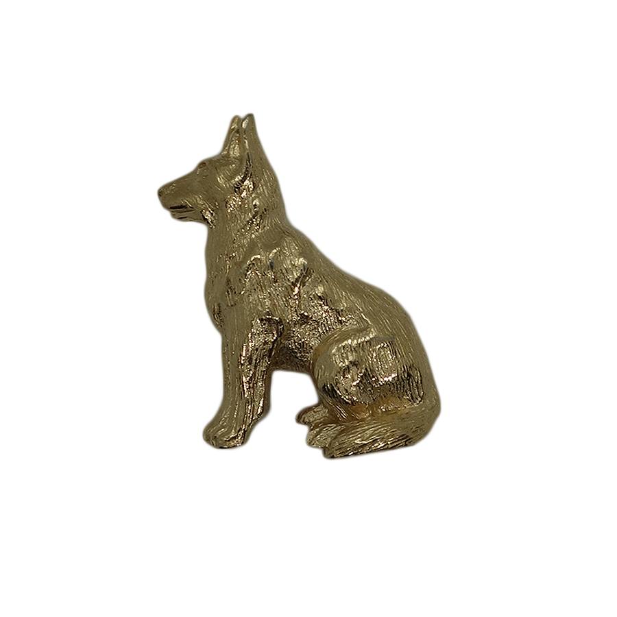 AVON ジャーマンシェパード 犬 ピンズ 金色 エイボン 留め具付き