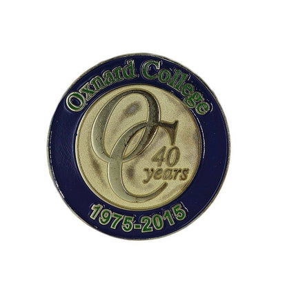 Oxnard College オックスナード大学 ピンズ 40 years 留め具付き