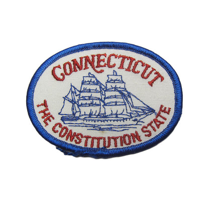 ワッペン 帆船 CONNECTICUT